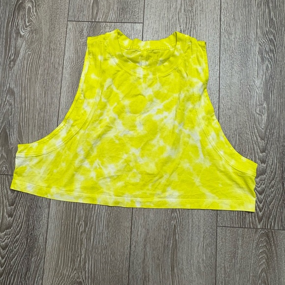 Lululemon All yours crop tank Yellow Tie-Dye - Picture 1 of 8